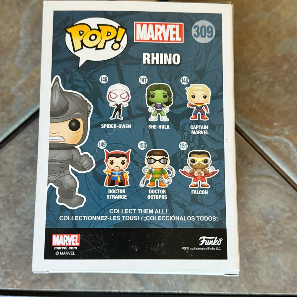 FUNKO POP! MARVEL SPIDERMAN RHINO #309 COLLECTOR CORPS EXCLUSIVE VAULTED… - Picture 2 of 6